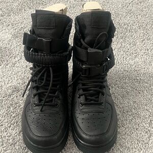 Nike SF Air Force Black High-Top Athletic Shoes